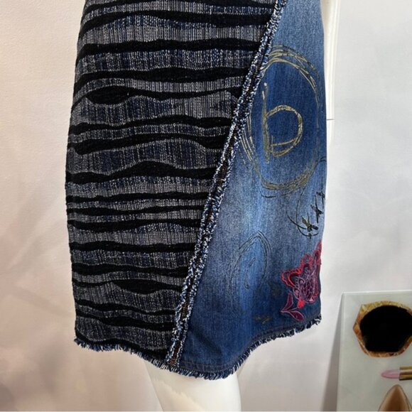 Desigual Cherize Stylized Denim Mini Dress - Picture 12 of 15